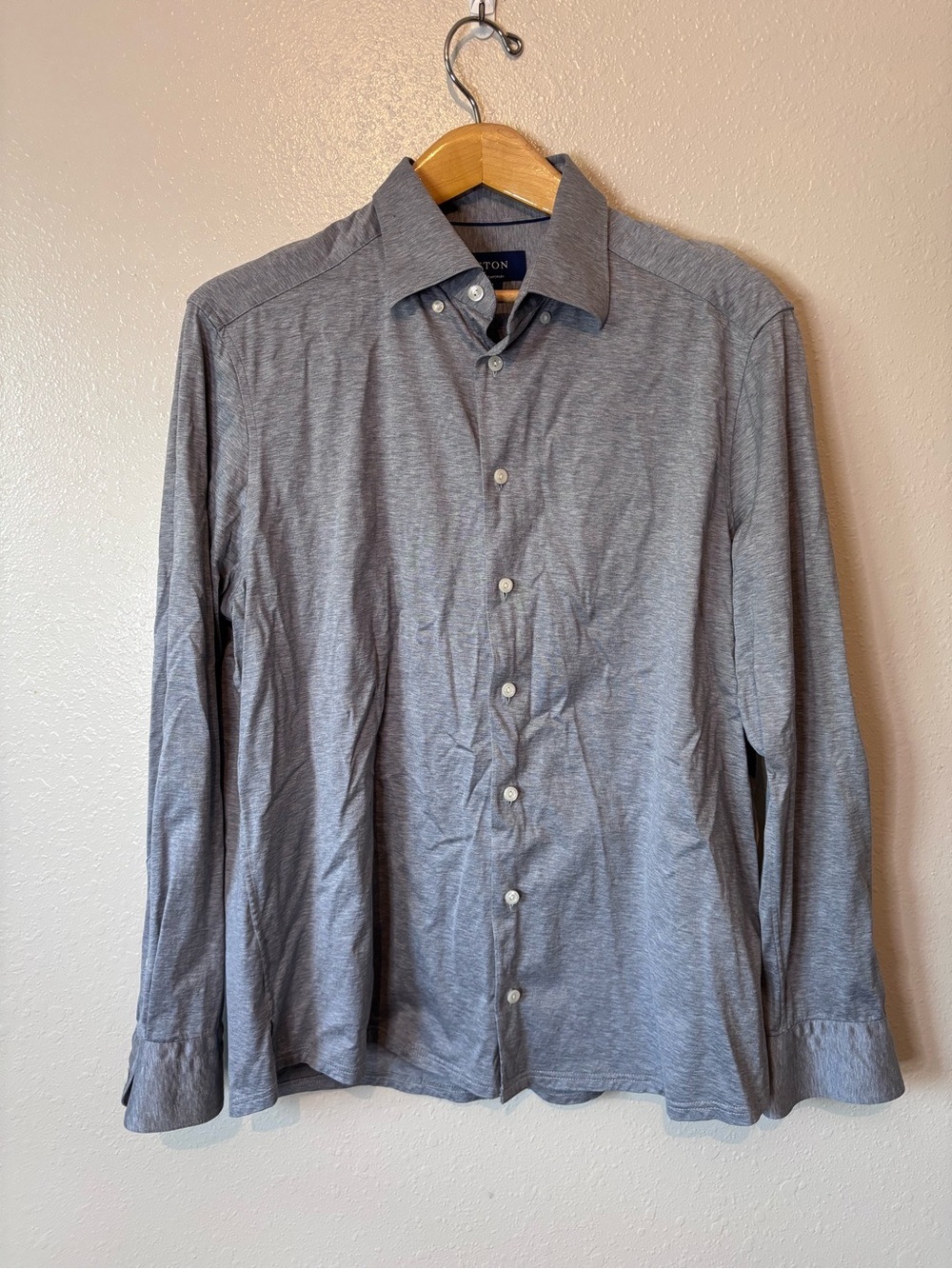 Eton contemporary gray button down